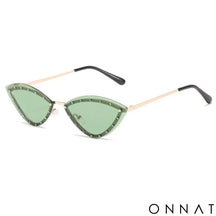 Óculos Sienna Dourado | Verde Sunglasses