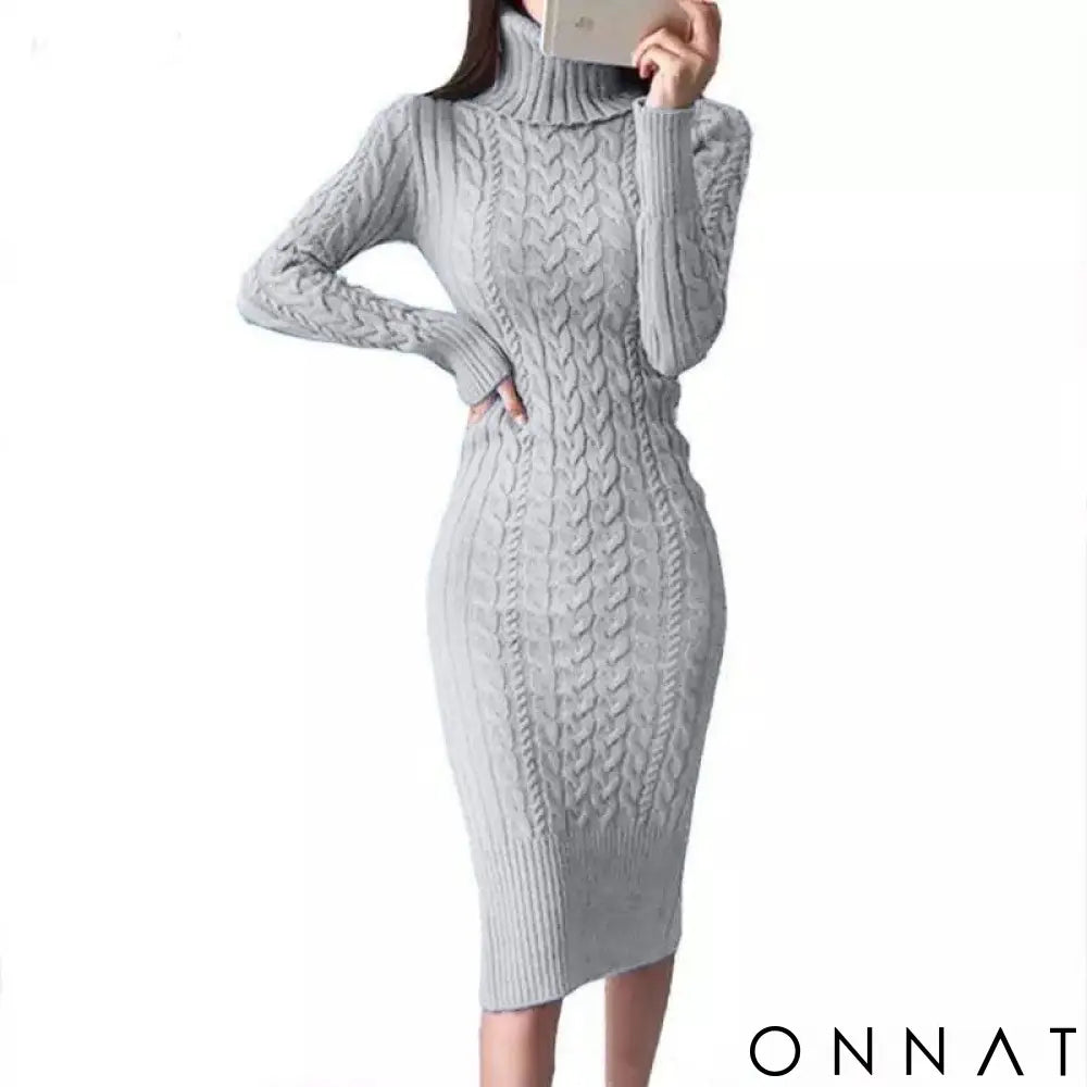 Vestido Dress Suéter Cinza / S Dresses